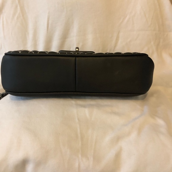 Karl Lagerfeld Paris Agyness Black Quilted Shoulder Bag - Picture 3 of 16